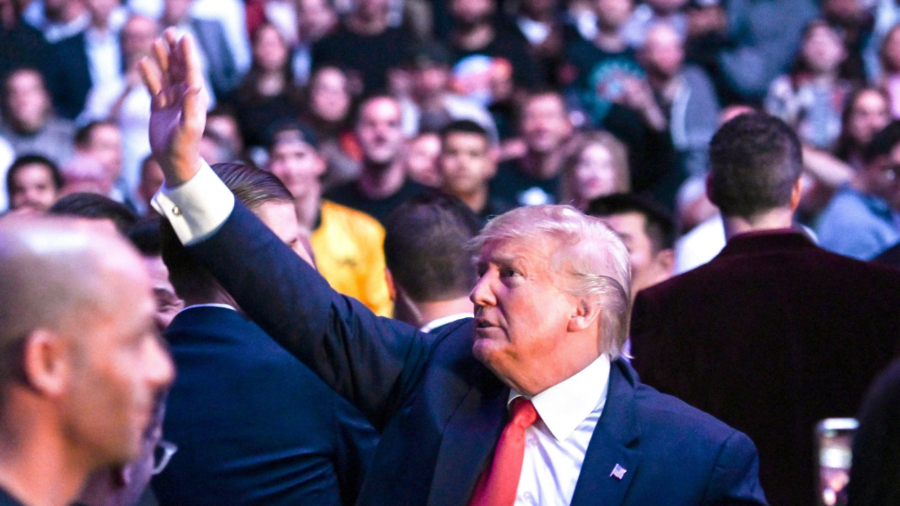 Trump the Center of Attention at UFC Match in New York City