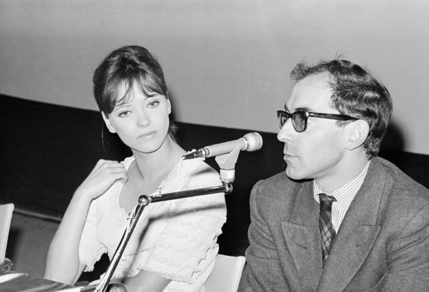French movie director Jean Luc Godard and French actress Anna Karina (L) are shown at the International Film Festival in Venice, on Aug. 31, 1965. (Mario Torrisi/AP Photo)