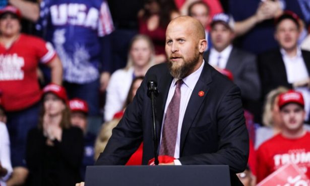Trump 2020 campaign manager Brad Parscale at President Donald Trump's MAGA rally in Grand Rapids, Mich., on March 28, 2019. (Charlotte Cuthbertson/The Epoch Times)