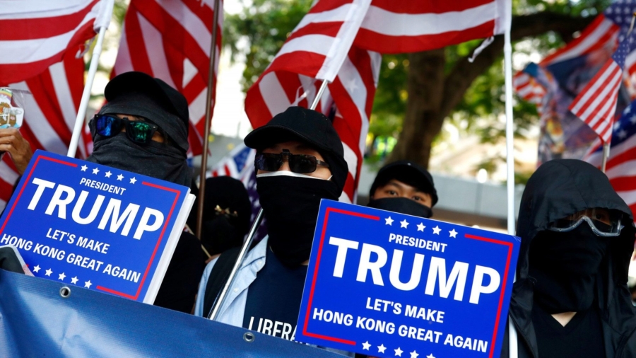 Hong Kong Protesters Hold Second Rally in Less Than a Week Thanking US Government