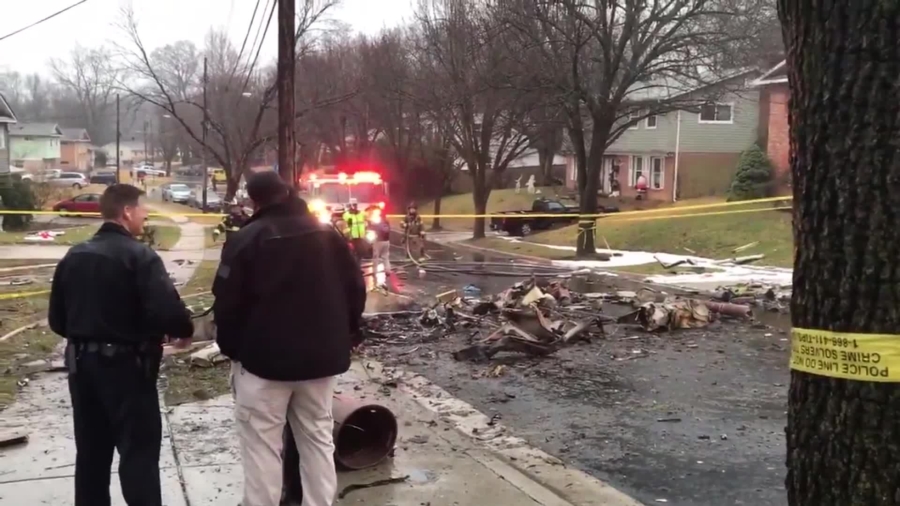 One Dead After Small Plane Crashes Into Maryland Homes, Erupts in Flames