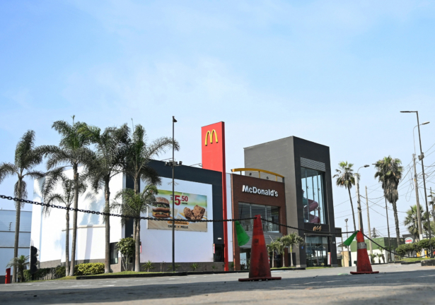 A closed McDonald's restaurant, one of all 29 locations that were closed following the deaths of two teenage employees, in Lima, Peru, on Dec. 18, 2019. (Guadalupe Pardo/Reuters)