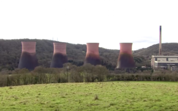 Stunning Footage as Power Station Towers Are Demolished