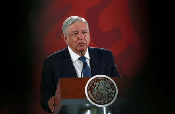 Mexico’s President Andrés Manuel López Obrador at a news conference at the National Palace in Mexico City, Mexico, on Dec. 10, 2019. (Henry Romero/Reuters)