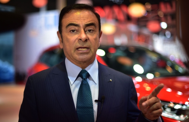 Carlos Ghosn at the 16th Shanghai International Automobile Industry Exhibition in Shanghai, China on April 20, 2015. (Johannes Eisele/AFP via Getty Images)