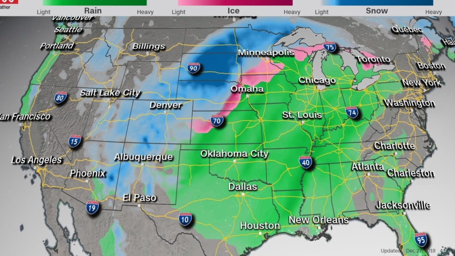 Millions of People Brace for Snow and Freezing Rain From Arizona to Michigan