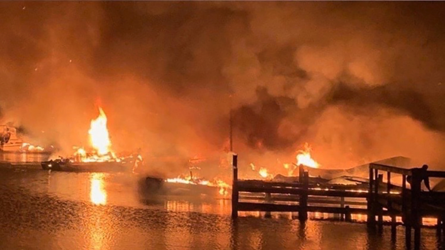 Alabama Fire Chief: At Least 8 Died in Marina Boat Dock Fire