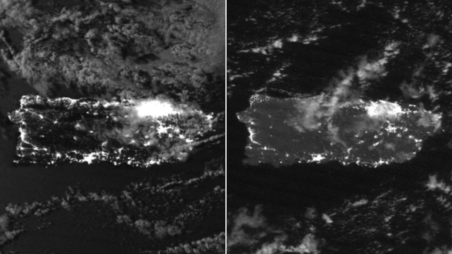 Satellite Images Show How Dark Puerto Rico Is at Night After Earthquakes Caused Power Outages