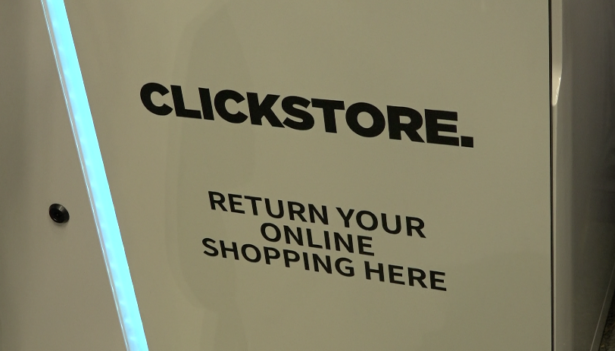 Self Service Return machine featured at the National Retail Federation Expo in New York City on Jan. 13, 2020. (Don Tran/NTD)