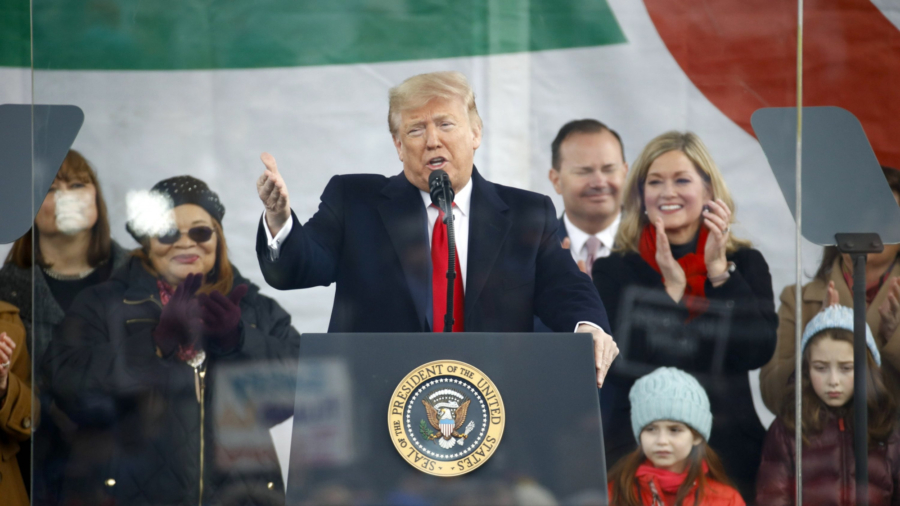 Trump Becomes First President to Attend ‘March for Life’ Pro-Life Rally