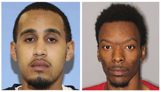 Marquise Tolbert, left, and William Tolliver. The two men were booked into jail in Clark County, Nevada, according to jail records. (Seattle Police Department via AP)