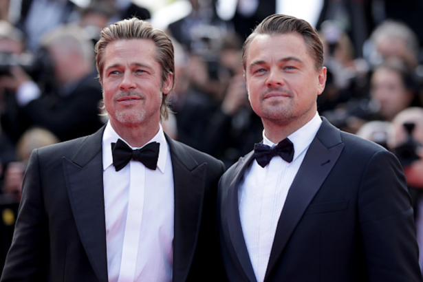 Brad Pitt and Leonardo DiCaprio attend the screening of "Once Upon A Time In Hollywood" 