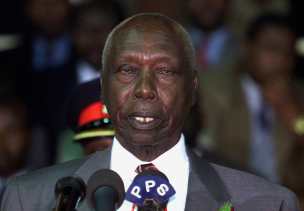 Kenyan President Daniel arap Moi 