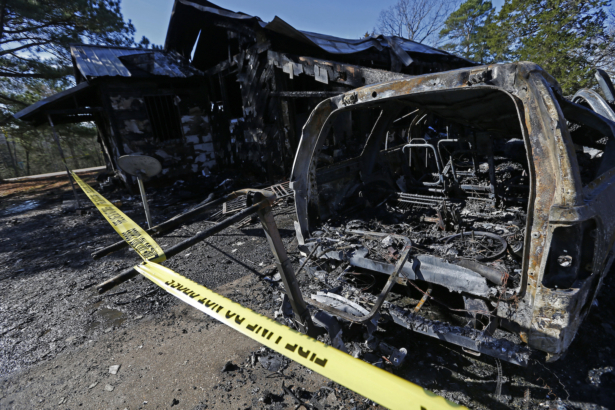 A mother and her six children were killed in a house fire early Saturday, in Clinton, Miss., on Feb. 8, 2020.(Rogelio V. Solis/AP)