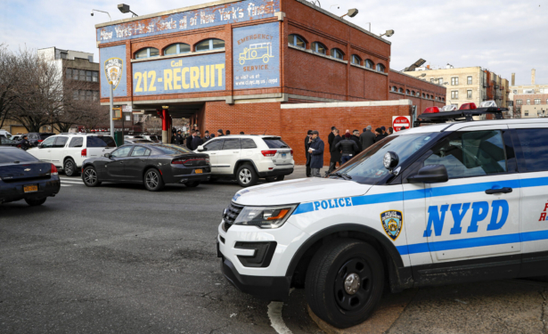 An NYPD vehicle in New York City, N.Y., on Feb. 9, 2020. (John Minchillo/AP Photo)