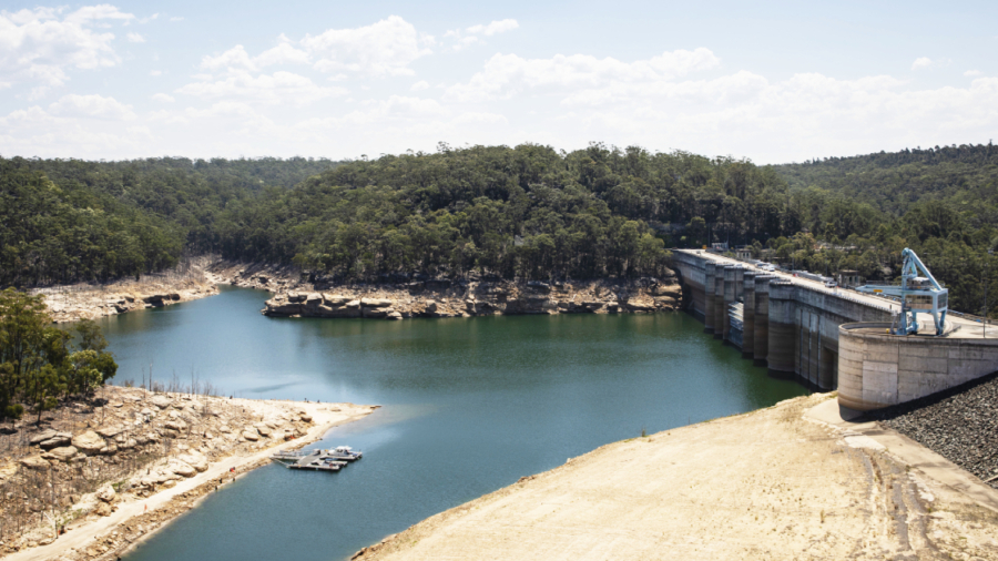 Sydney Dam Levels up Amid Downpour
