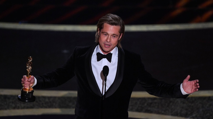 Brad Pitt Dedicates Best Supporting Actor Oscar to His Kids