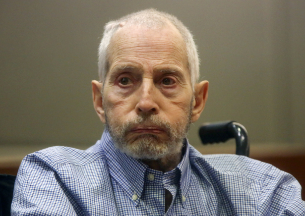 Real estate heir Robert Durst appears in a Los Angeles Superior Court Airport Branch for a pre-trial motion hearing in Los Angeles, on Jan. 6, 2017. (Mark Boster/Los Angeles Times via AP, Pool, File)