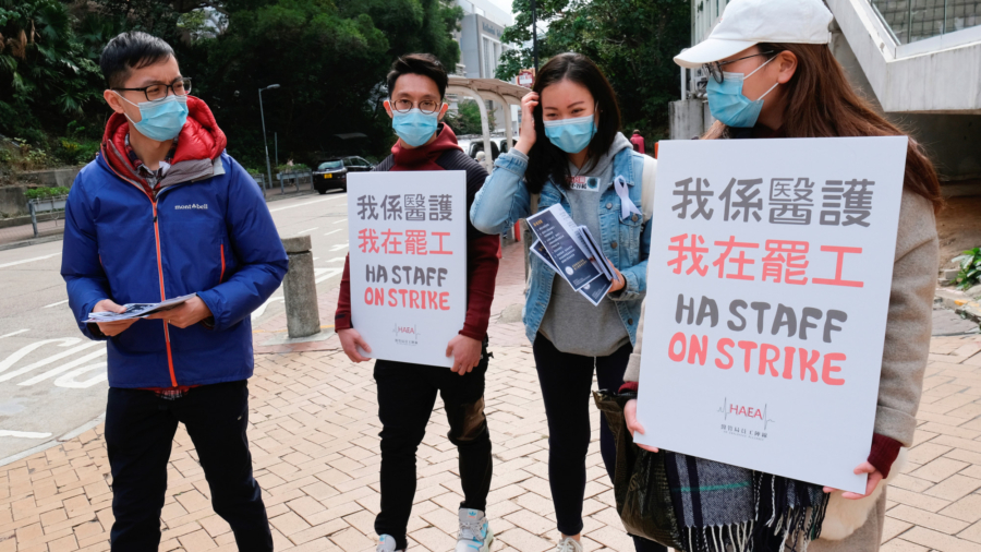In Hong Kong, Hospital Workers Are on Strike to Demand Border Closure