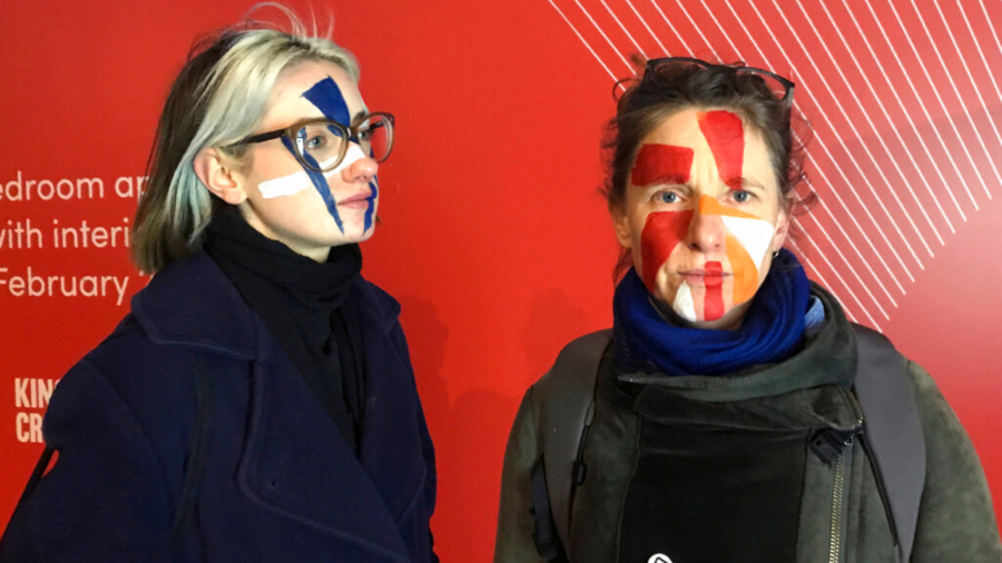 With Painted Faces, Artists Fight Facial Recognition Tech