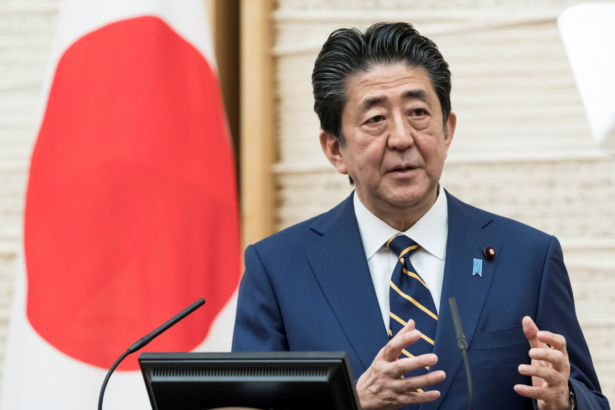 Japan's Prime Minister Shinzo Abe speaks during a press conference at the prime minister's official residence, during the coronavirus disease (COVID-19) outbreak, in Tokyo, Japan, on April 7, 2020. (Tomohiro Ohsumi/Pool via Reuters)