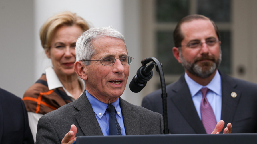 Dr. Fauci on CCP Virus: ‘Incorrect Information Was Propagated Right From the Beginning’