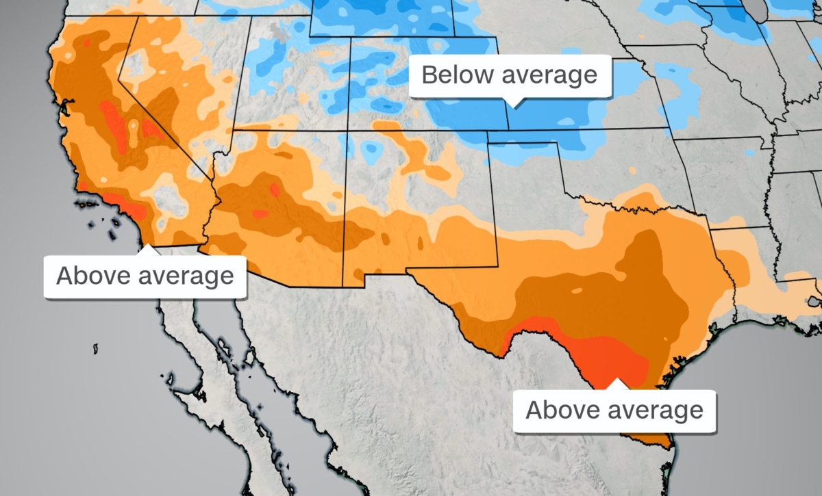 Beaches in Los Angeles and San Diego counties will remain closed this weekend to slow the spread of the CCP virus as a heatwave brings record warm temperatures to Southern California. (Courtesy of CNN Weather)