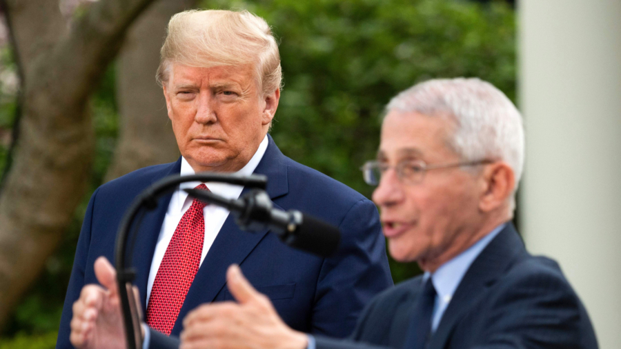 Trump Says He ‘Totally’ Disagrees With Fauci on When to Reopen Schools