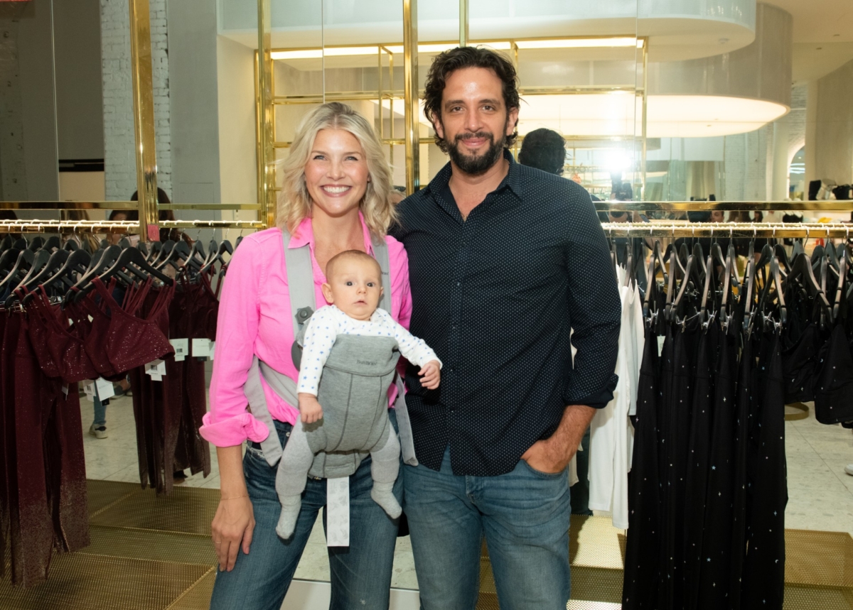 Amanda Kloots and Nick Cordero attend the Beyond Yoga x Amanda Kloots Collaboration Launch Event in New York City, on Aug. 27, 2019. (Noam Galai/Getty Images for Beyond Yoga)