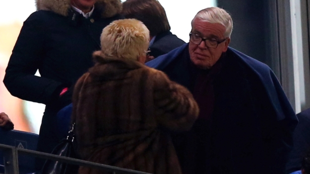 Klaus Michael Kuehne, CEO of Kuehne+Nagel logistics, attends the Bundesliga match between Hamburger SV and Borussia Dortmund at Volksparkstadion in Hamburg, Germany, on Nov. 20, 2015. (Martin Rose/Bongarts/Getty Images)