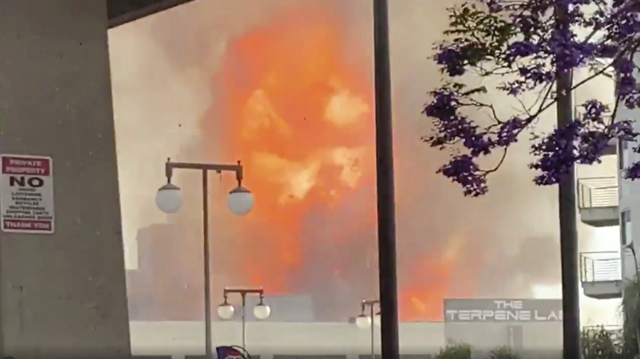 11 Firefighters Caught in Major Explosion in Downtown LA