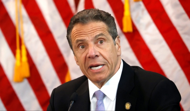 New York Governor Andrew Cuomo speaks at his daily briefing at New York Medical College during the outbreak of the CCP virus in Valhalla, N.Y., on May 7, 2020. (Mike Segar/Reuters)