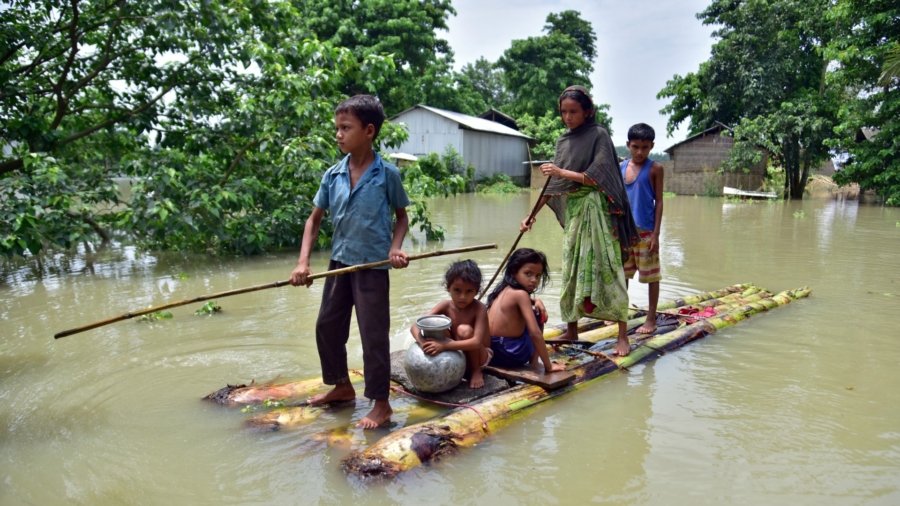 Floods in India’s Assam Force a Million From Their Homes