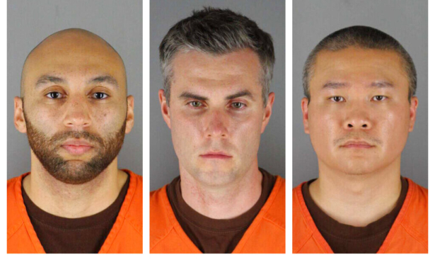 (L-R) Former Minneapolis police officers J. Alexander Kueng, Thomas Lane, and Tou Thao, in booking photos. (Hennepin County Sheriff's Office via AP)