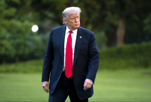 President Donald Trump walks to the White House residence after exiting Marine One on the South Lawn in Washington, on June 25, 2020. (Drew Angerer/Getty Images)