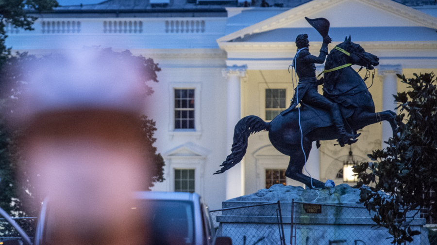 4 Men Charged in Attack on Jackson Statue Near White House
