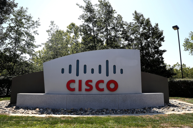 The Cisco Systems logo is seen in a file photo. (Justin Sullivan/Getty Images)