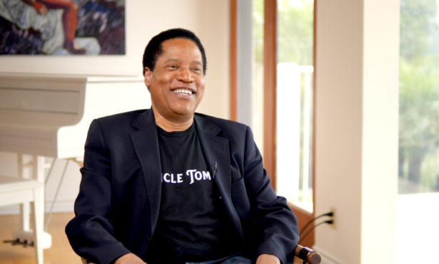 Talk show host and best-selling author Larry Elder in his home in California on June 17, 2020. (Hau Nguyen/The Epoch Times)
