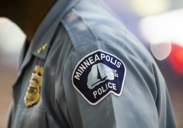 Minneapolis Police Deputy Chief Art Knight speaks with people gathered near a crime scene in Minneapolis, Minn., on June 16, 2020. (Stephen Maturen/Getty Images)