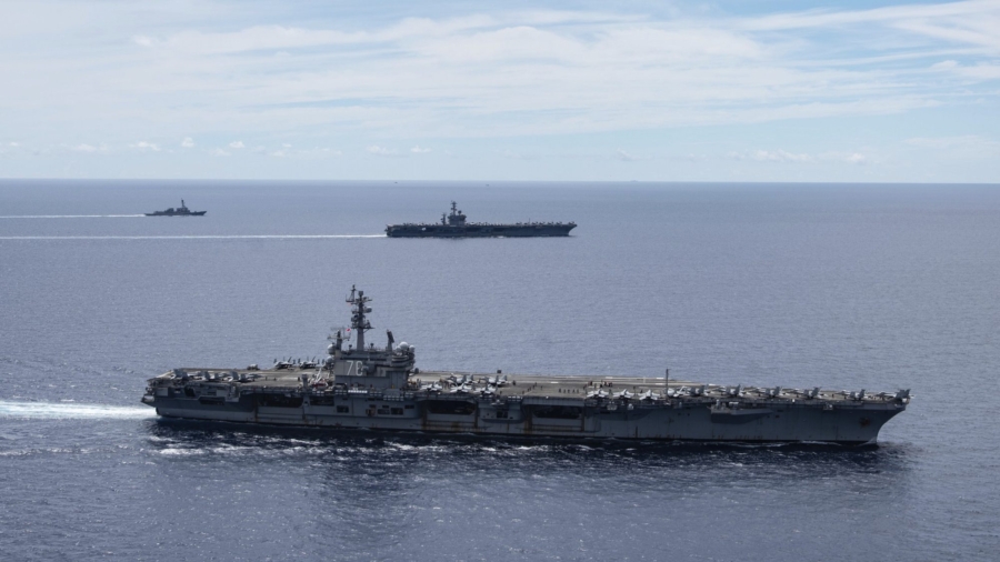 US Warship in East China Sea Near Shanghai