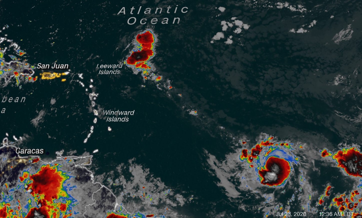 Tropical Storm Gonzalo on July 23, 2020. (CNN Weather)