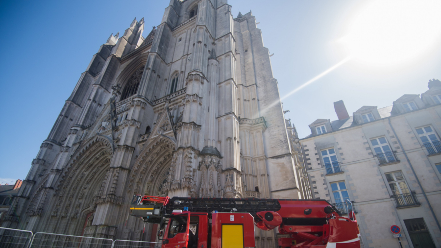 French Cathedral; Arson Suspected