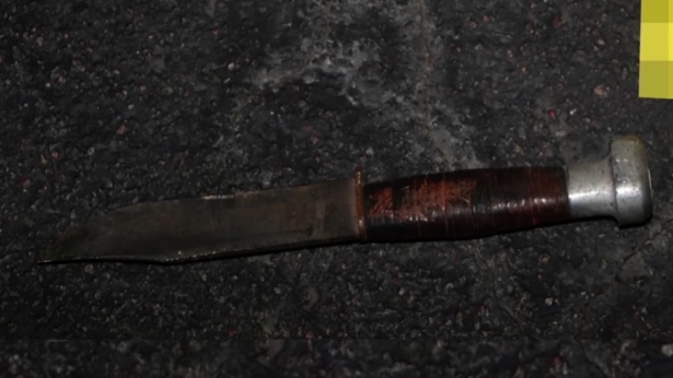 The knife Jon David Brouseau used is pictured. ((Phoenix Police Department)