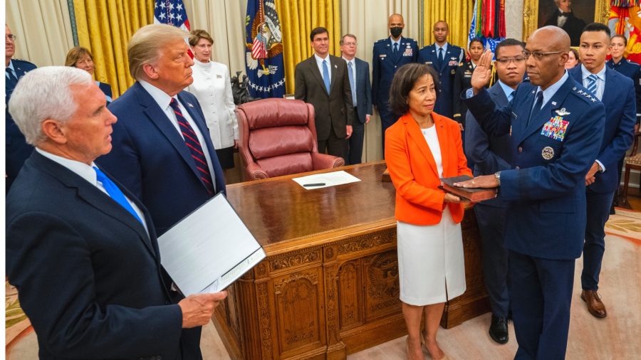 Trump Hosts Swearing-In of General Charles Brown Jr., First Black Service Chief