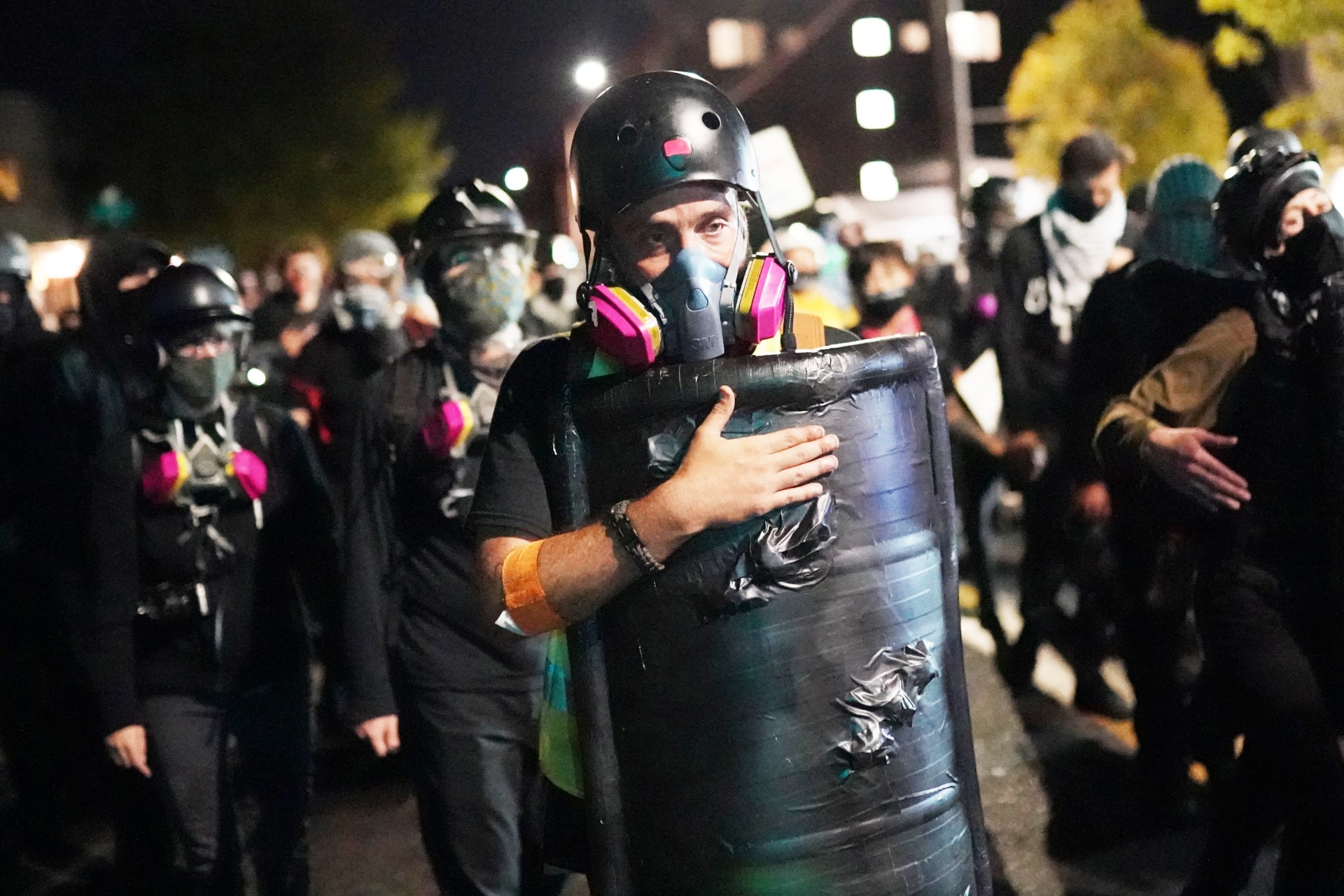 Rioters Launch Ball Bearings, Golf Balls, Rocks at Officers in Portland