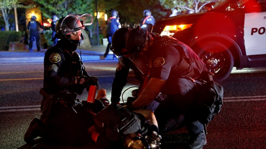 23 Arrested During Riot Outside Portland Police Precinct
