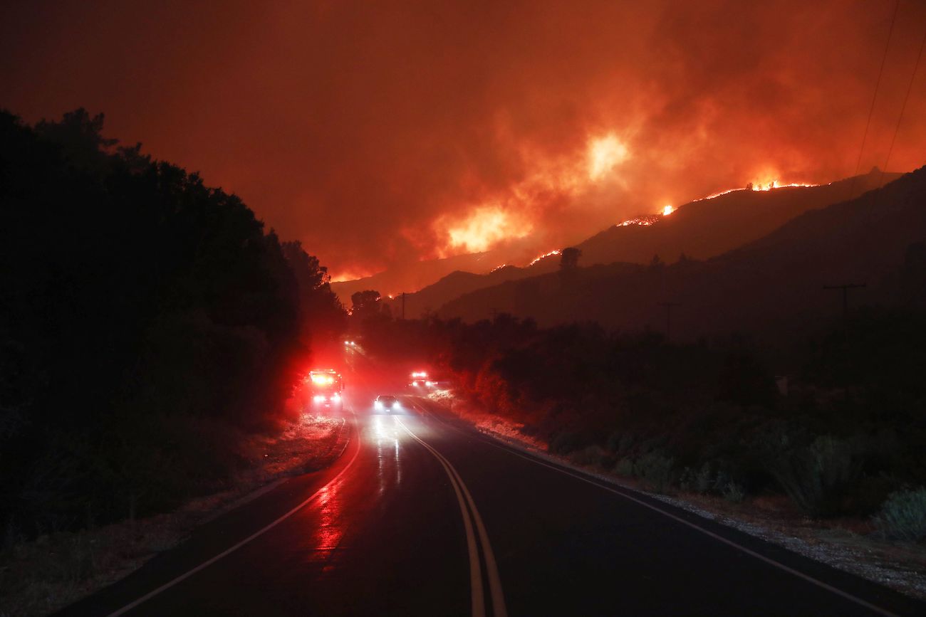 Evacuation Orders Issued After Southern California Wildfire Erupts