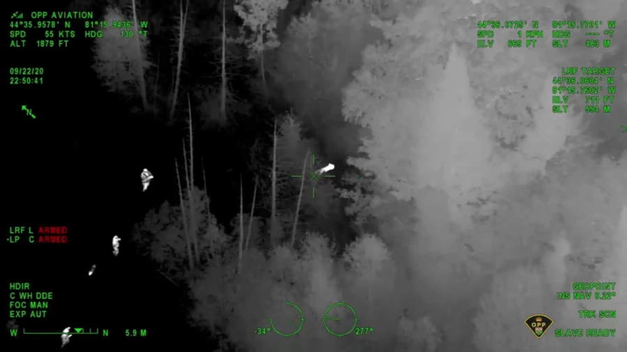 Canadian Boy Rescued by Police Using Night Vision From Helicopter