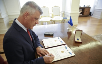 Kosovo Awards Trump With Order of Freedom for Peace Efforts
