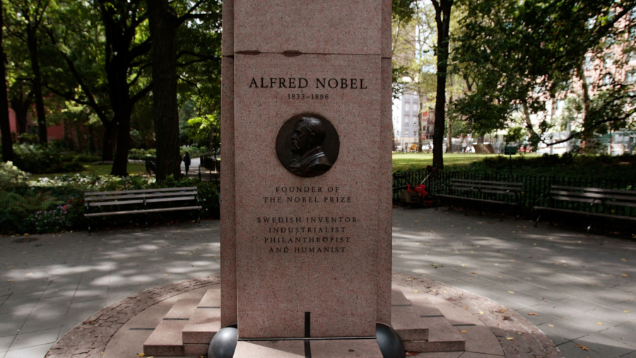 Nobel Prize Winners Inscribed on Monument